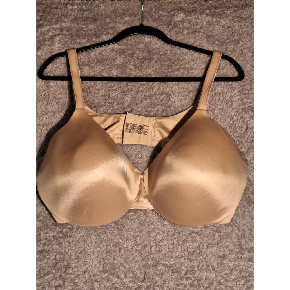 Bali One Smooth U Ultra Light Underwire Bra 42DD Tan Nude 3W11 Full Coverage